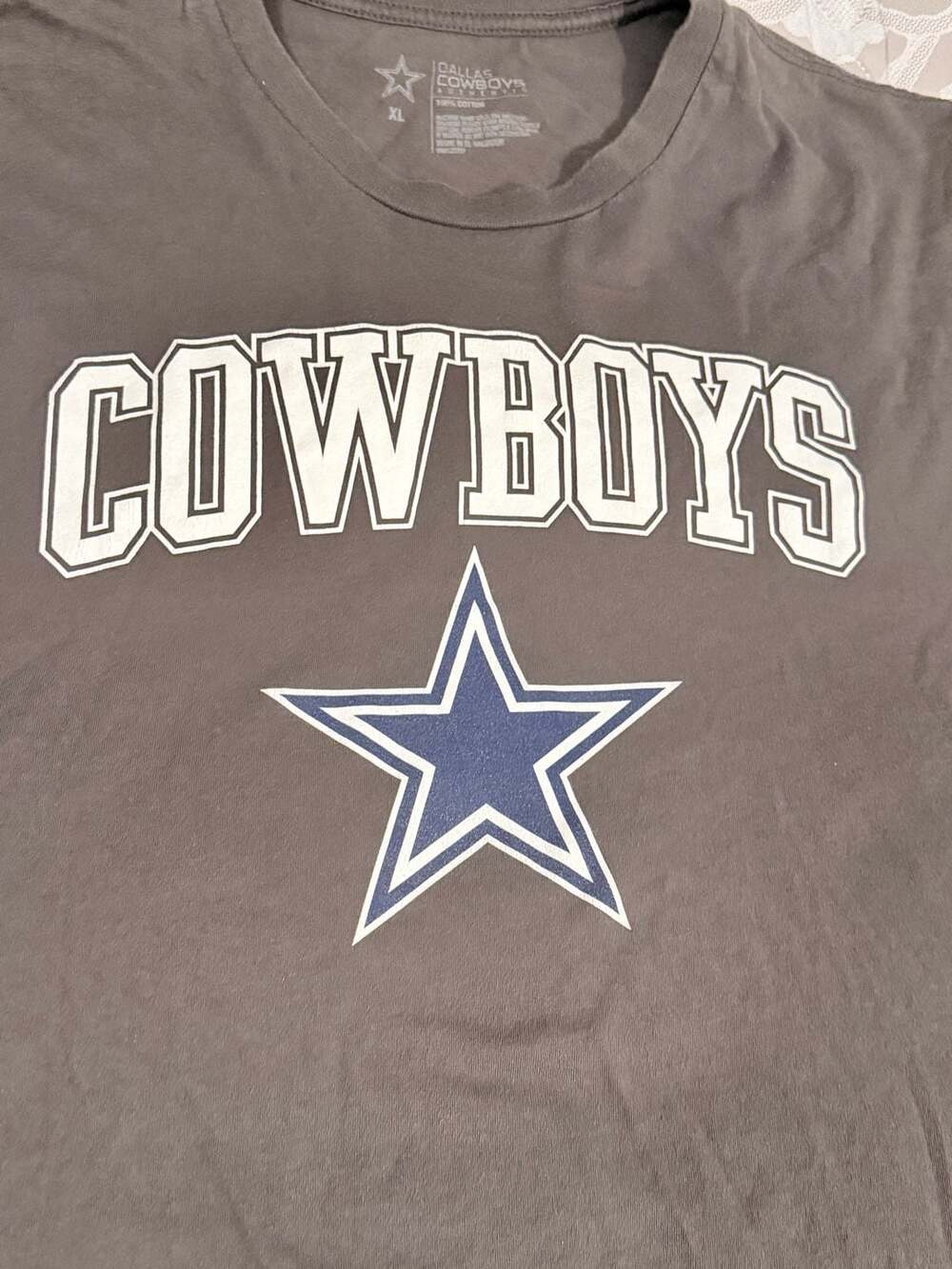 Dallas Cowboys Authentic Men's Gray Short Sleeve T-Shirt Size XL - Picture 3 of 7